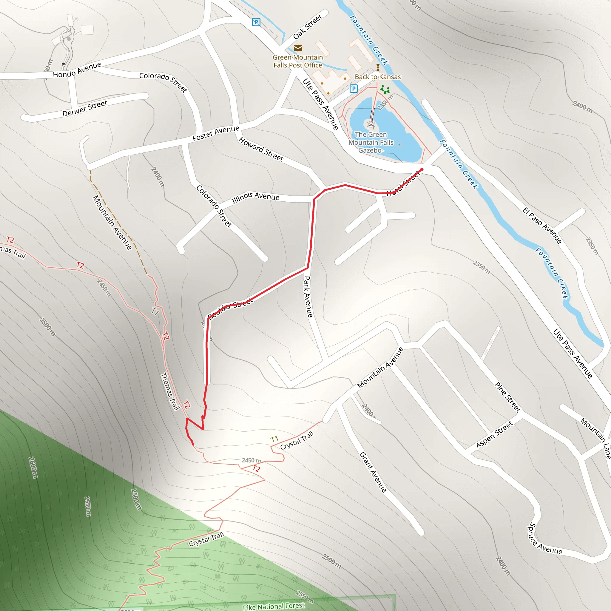Boulder Street mobile static map