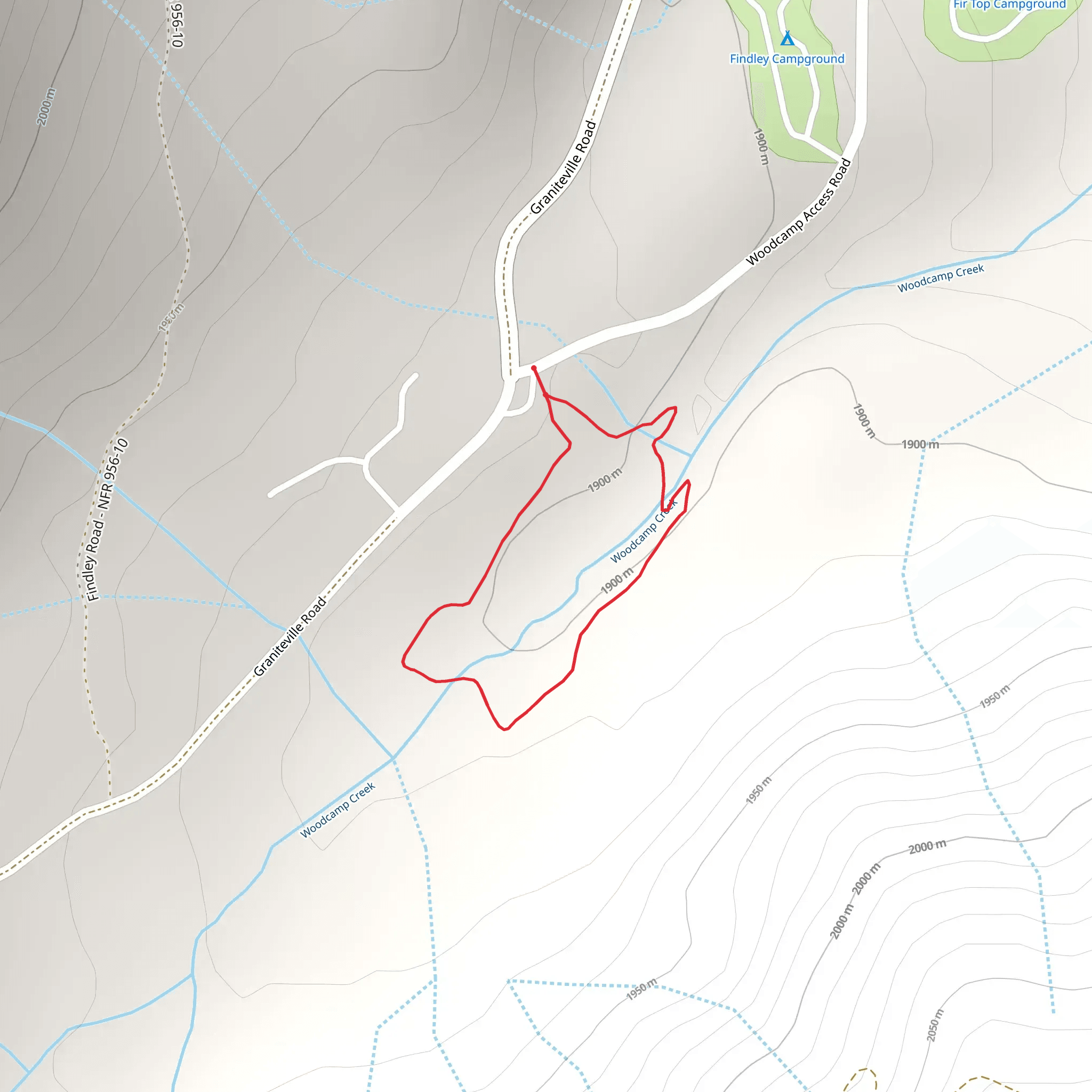 Woodcamp Creek Interpretive Trail mobile static map