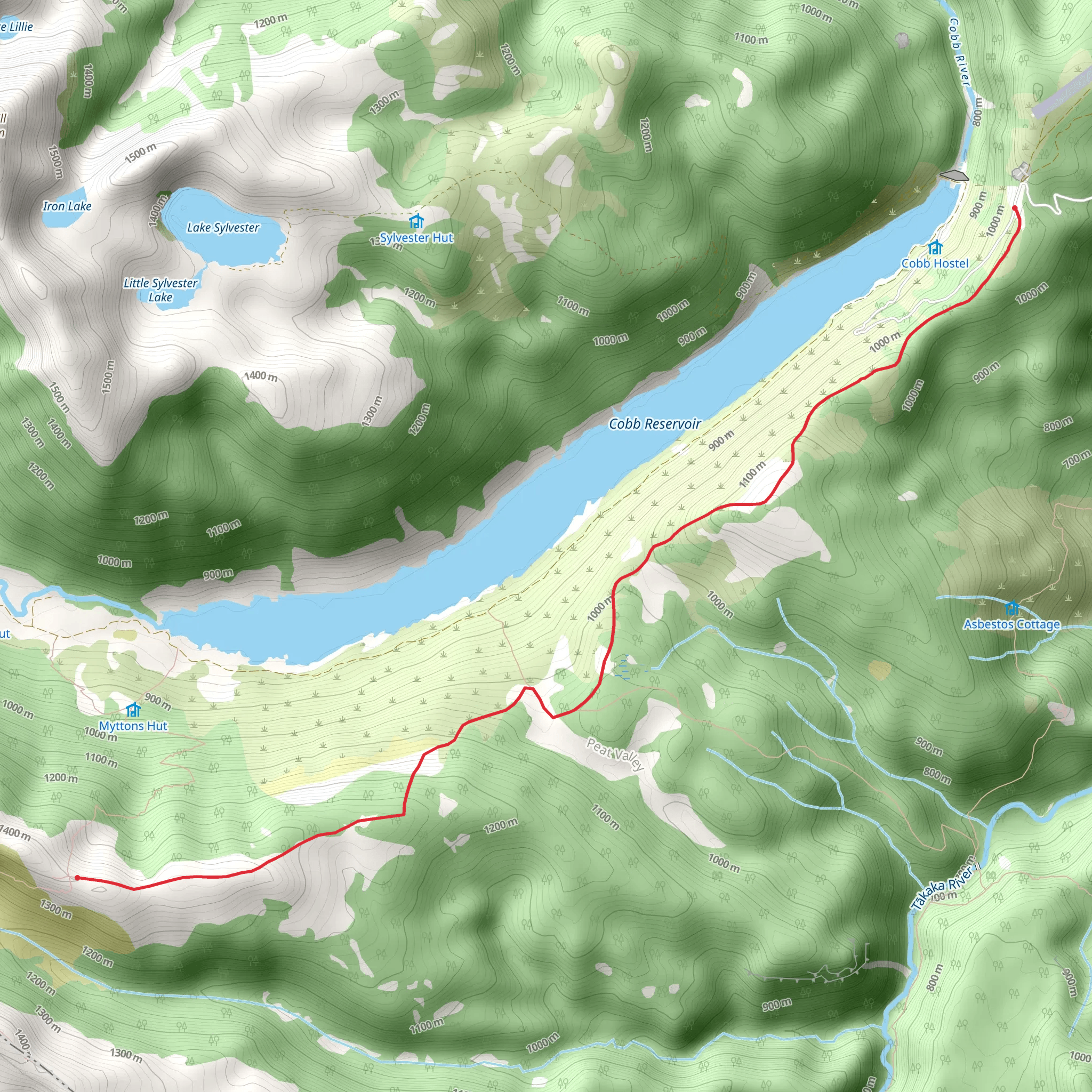Cobb Ridge Route mobile static map
