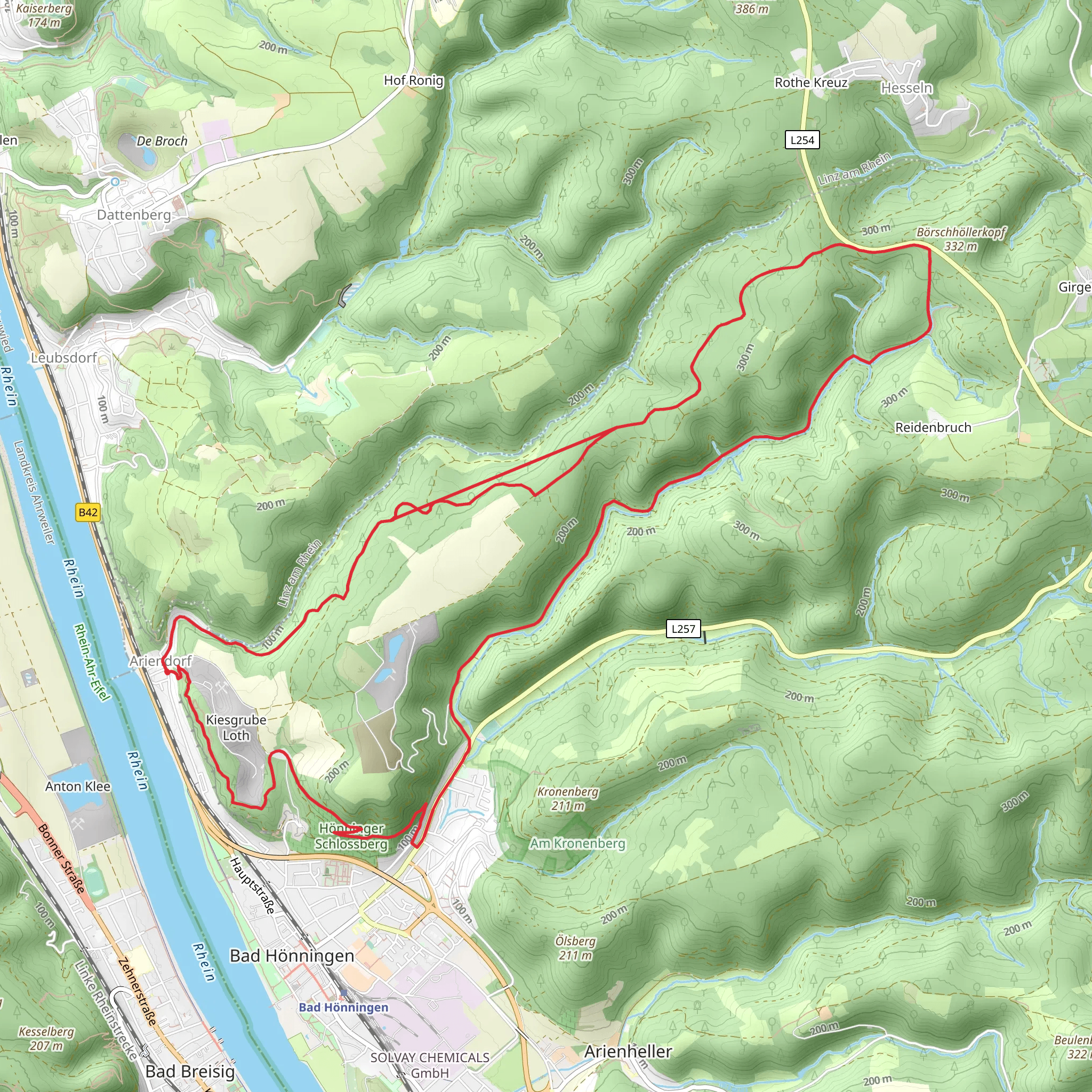 Vom Tal zur Hoehe mobile static map