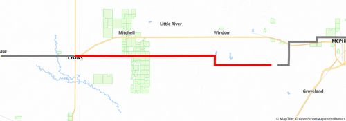 American Discovery Trail South Route stage 183 Map