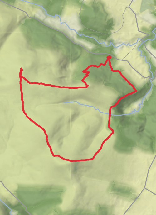 Hike on Crone-Tonduff-War Hill-Djouce Loop. mobile static map