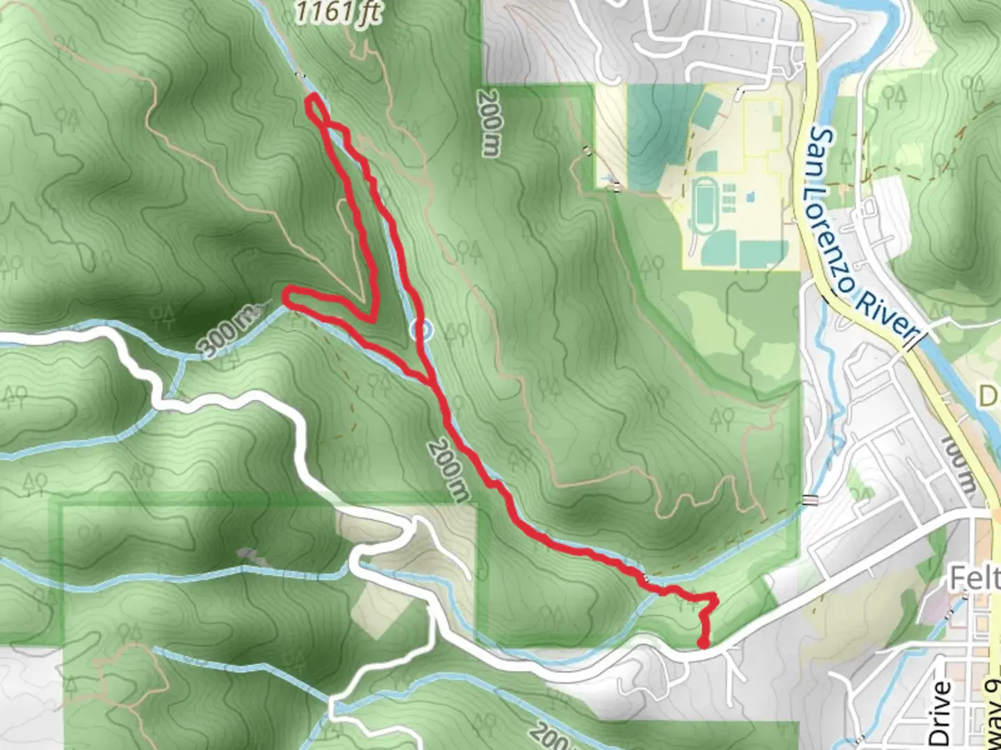 An image depicting the trail Fall Creek - Cape Horn Loop Trail and its surrounding area.