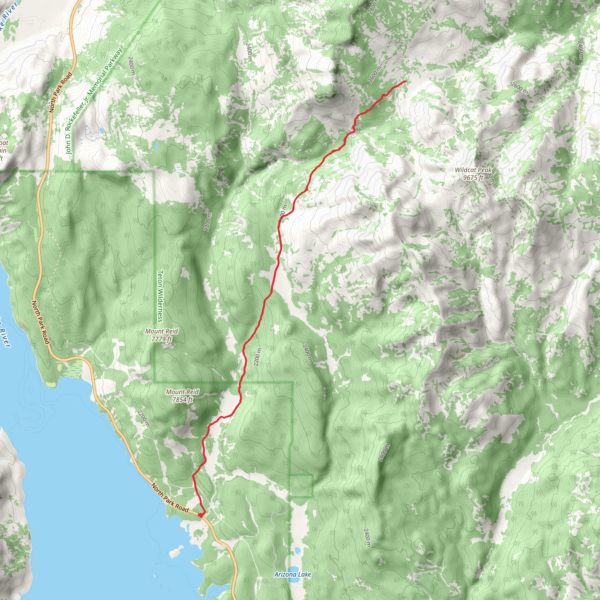 Arizona Creek Trail mobile static map