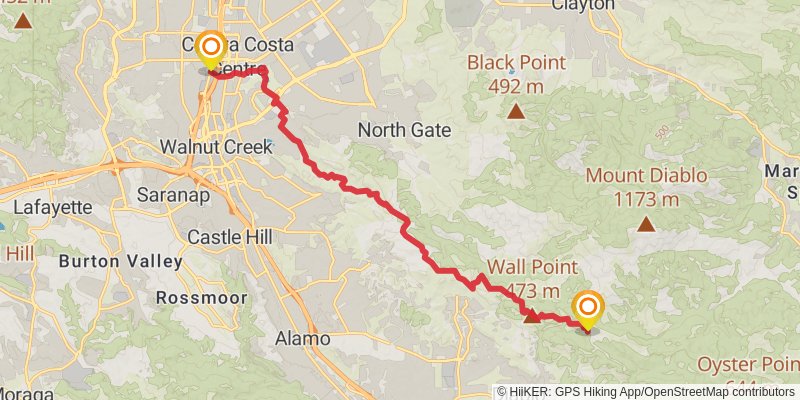 American Discovery Trail North Route stage 383 Map