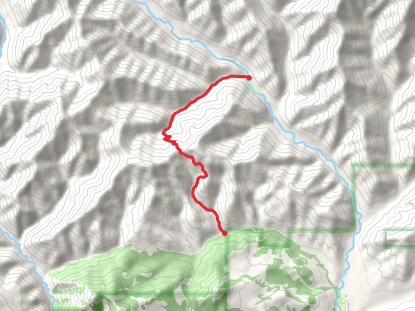 An image depicting the trail Jungle Creek Trail and its surrounding area.