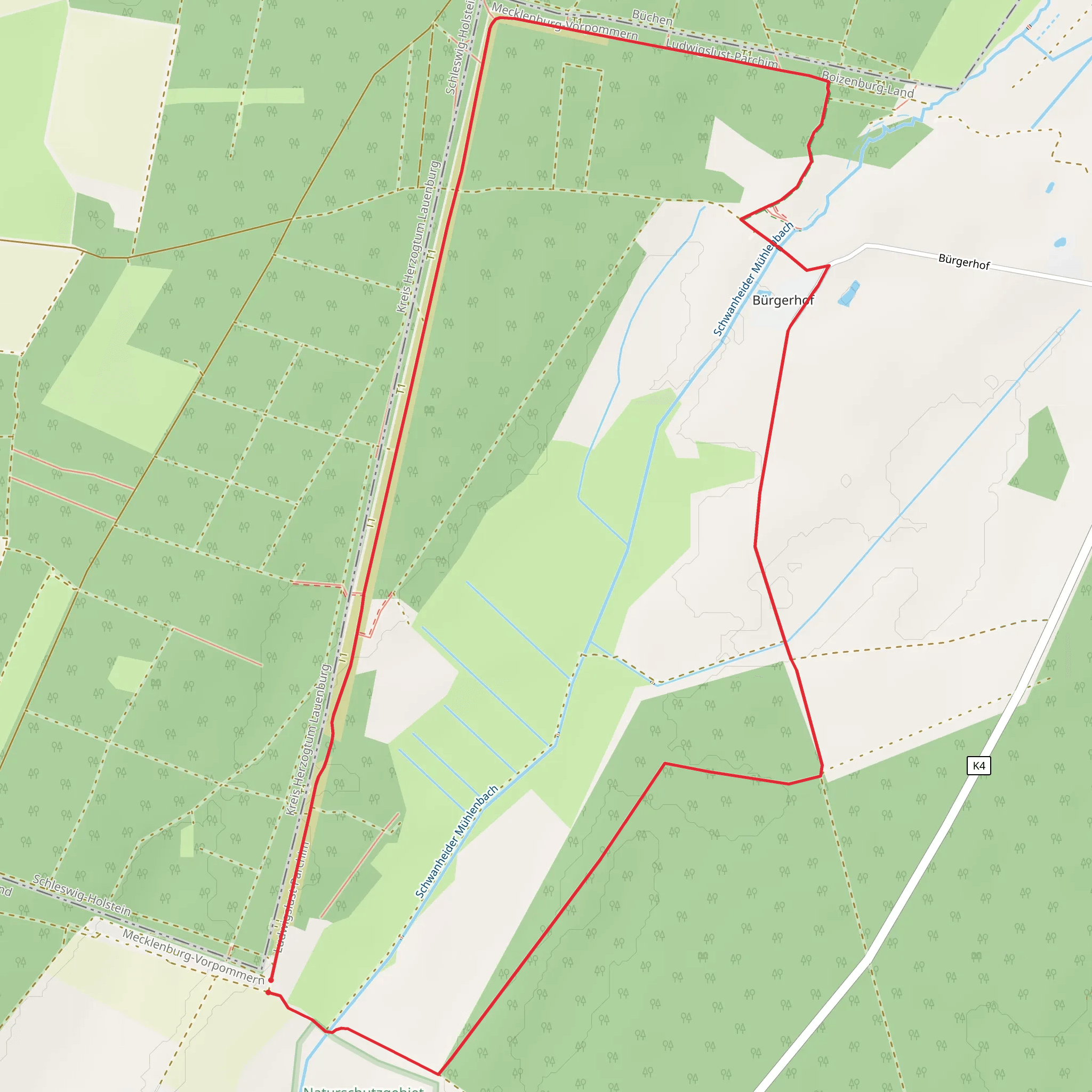 Rundweg Wendisch Lieps mobile static map