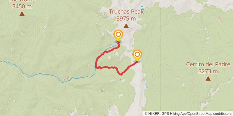 Skyline Trail spur 2 Map