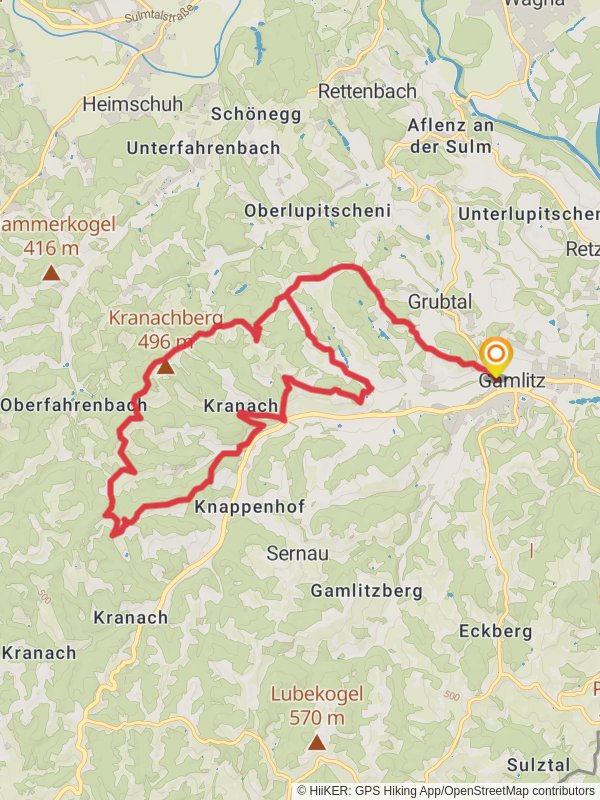 South Styria Nature Park Trail mobile static map