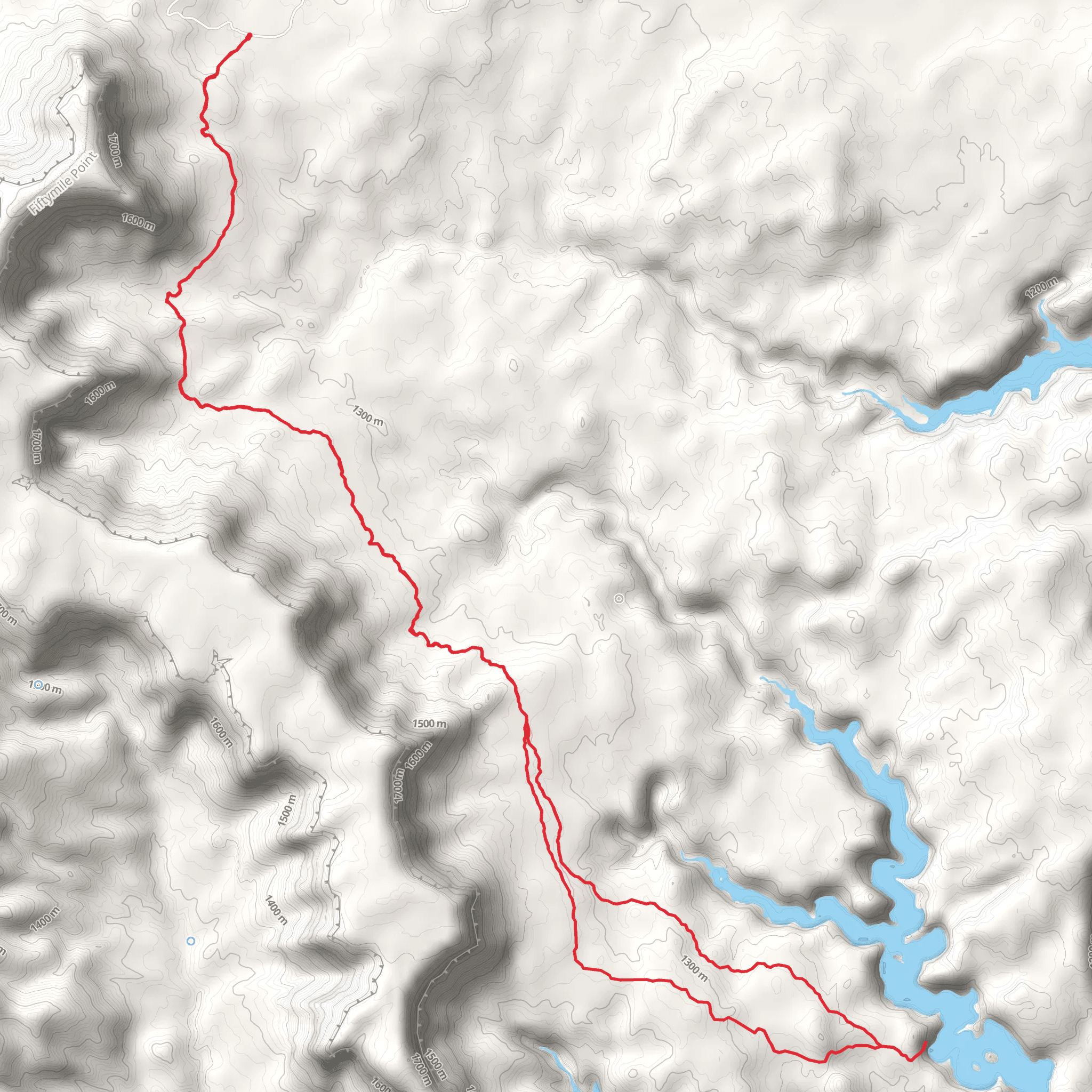 Reflection Canyon Loop Trail mobile static map