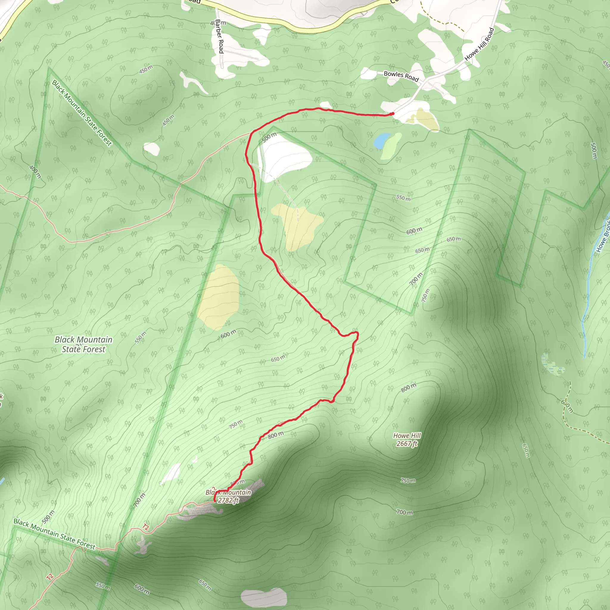 Black Mountain Trail mobile static map