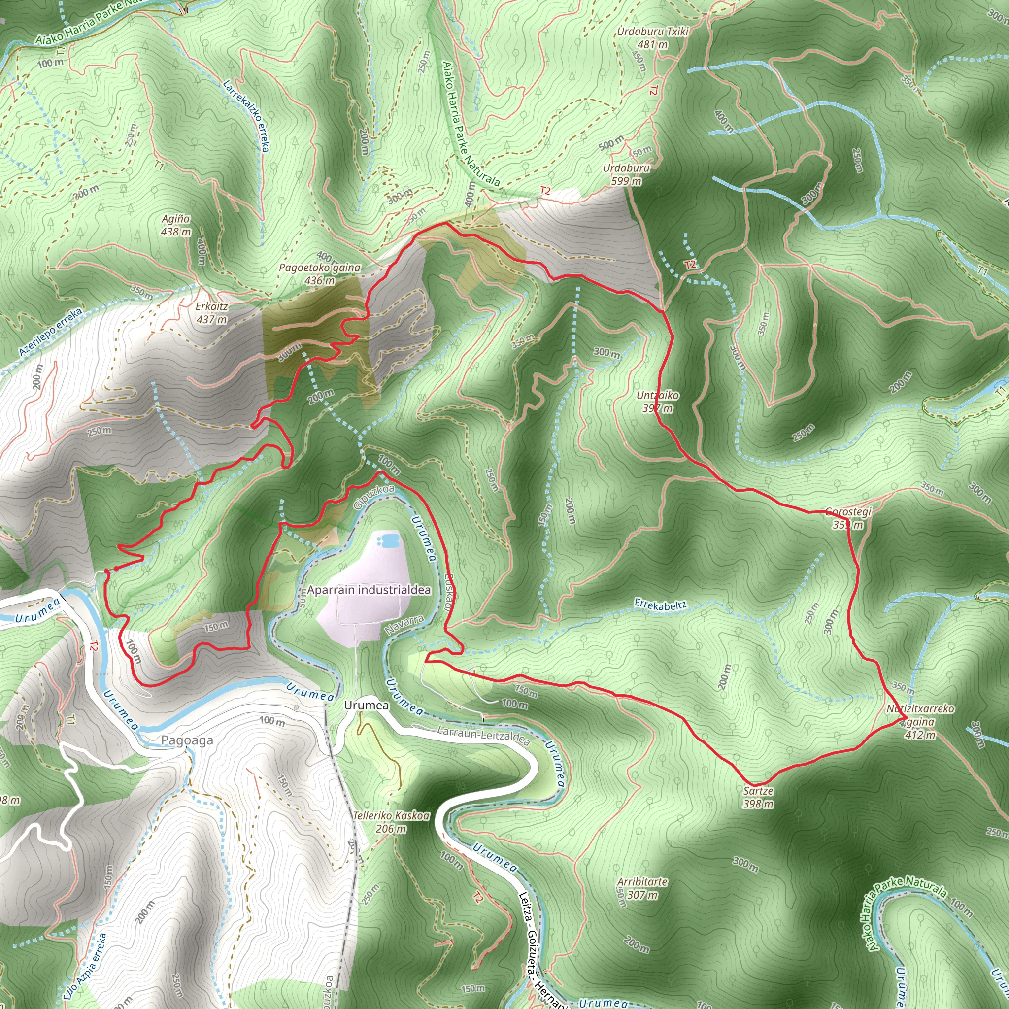 Ugaldetxo Forests PR GI 1001 mobile static map