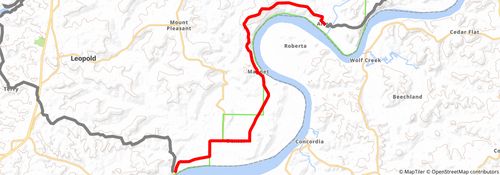 American Discovery Trail South Route stage 106 Map