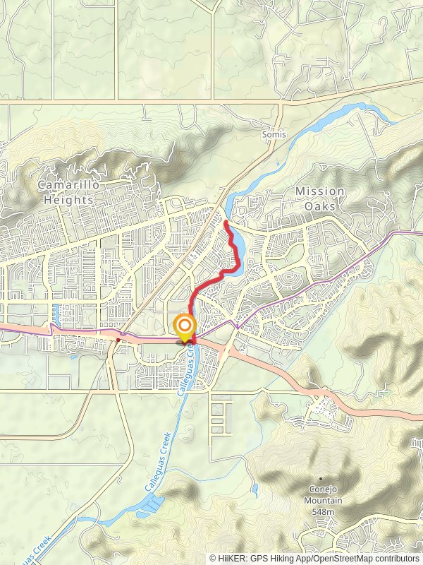 Calleguas Creek Walk from Pleasant Valley Fields