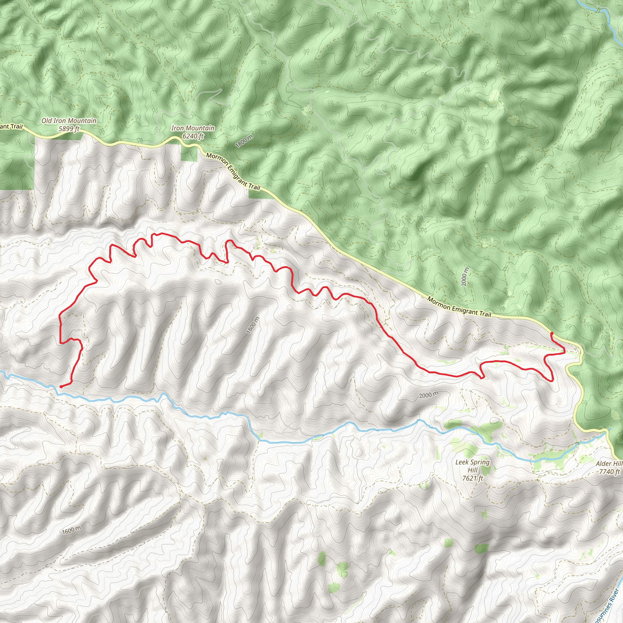 Mormon Emigrant Trail to Meiss Road mobile static map