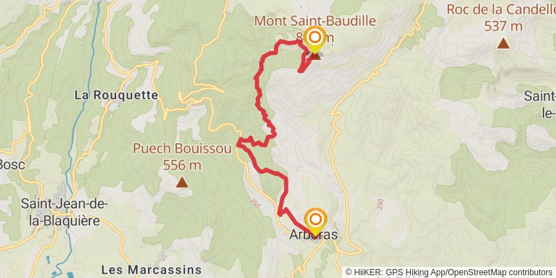 Via Tolosana spur 2 Map