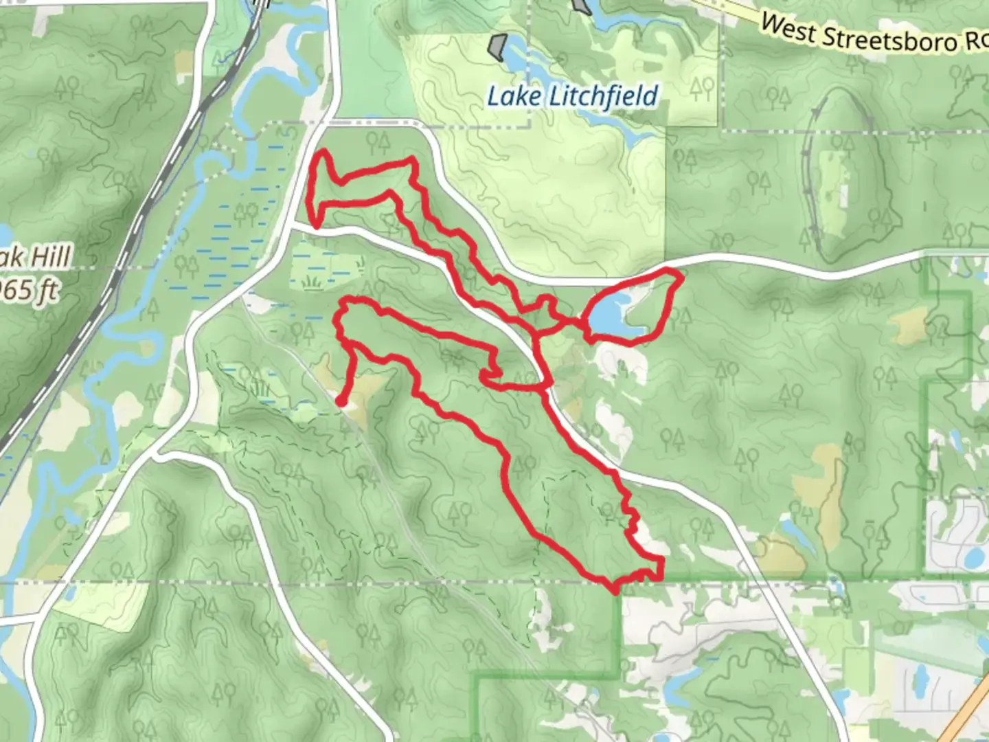 An image depicting the trail Wetmore, Kendall Lake and Salt Run Loop Trail and its surrounding area.