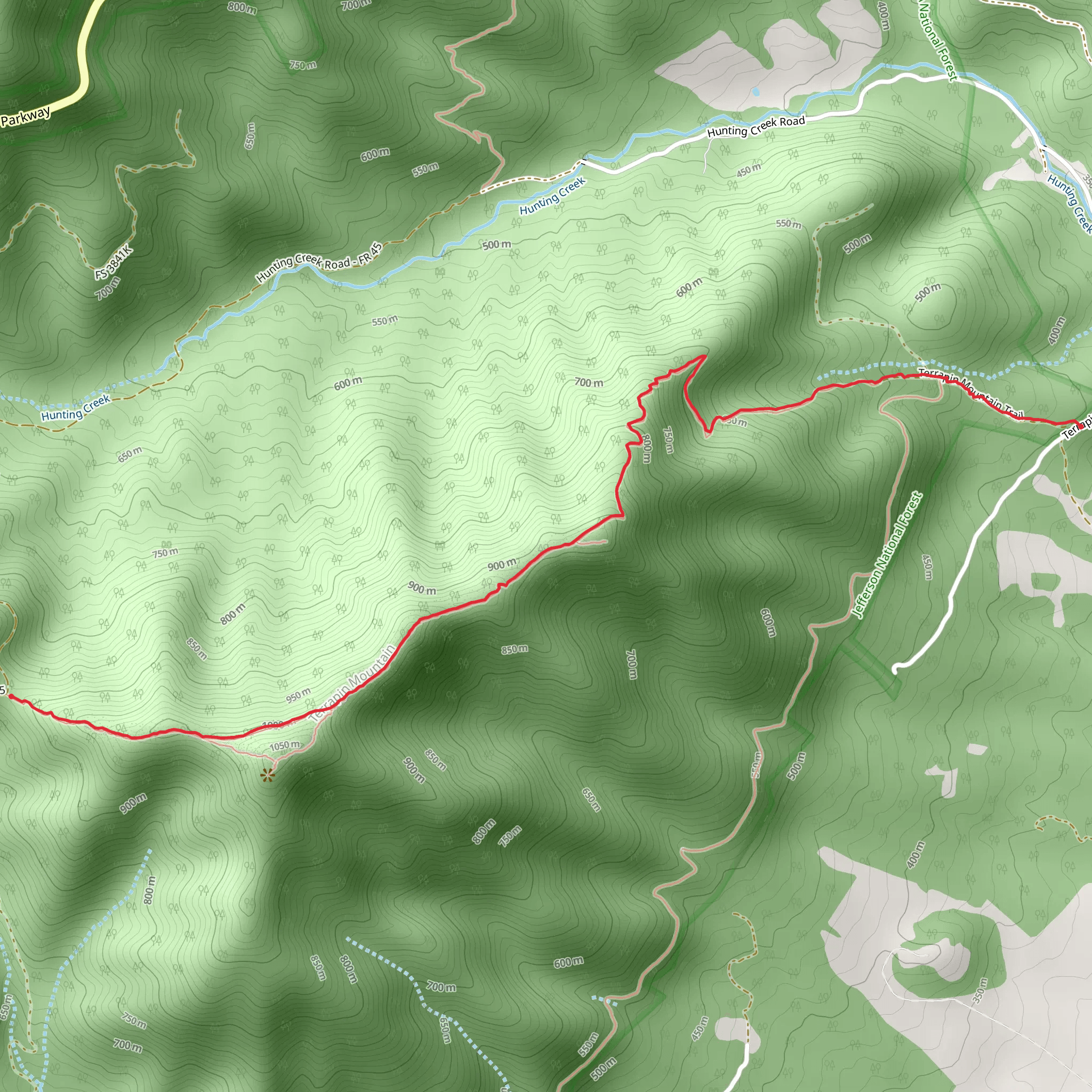 Terrapin Mountain Trail mobile static map