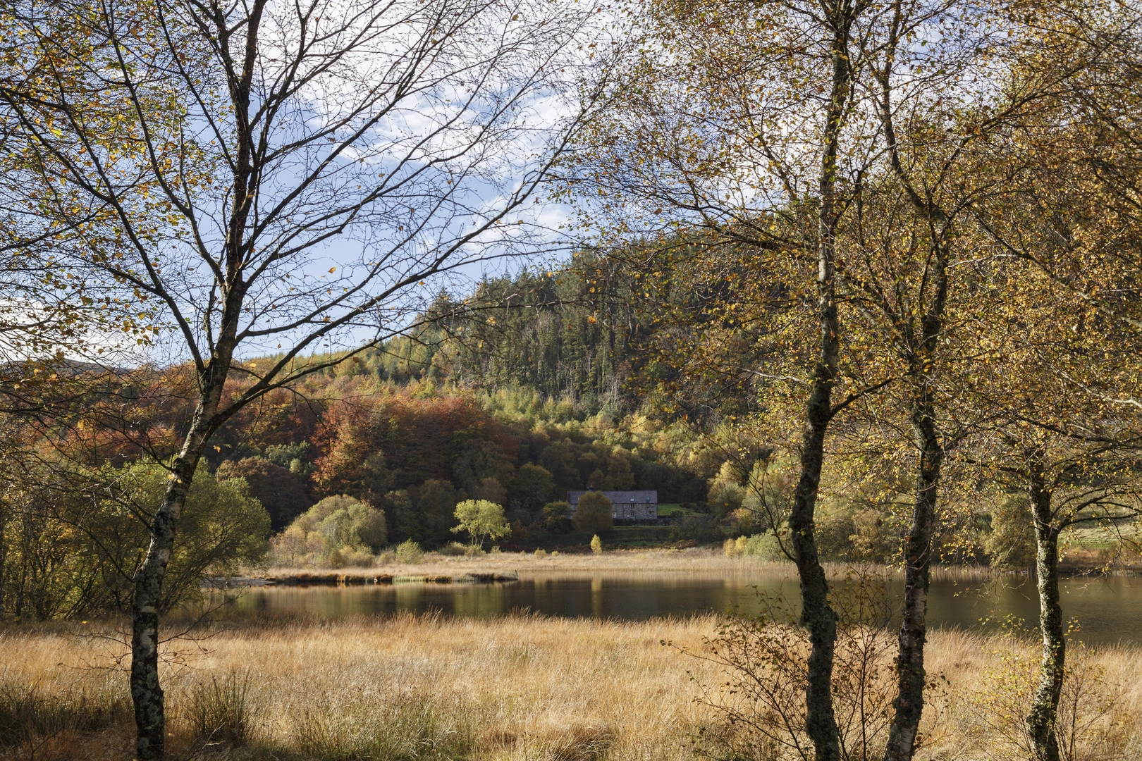 An image depicting the trail Llyn Geirionydd and Llyn Bychan from Llyn Crafnant and its surrounding area.