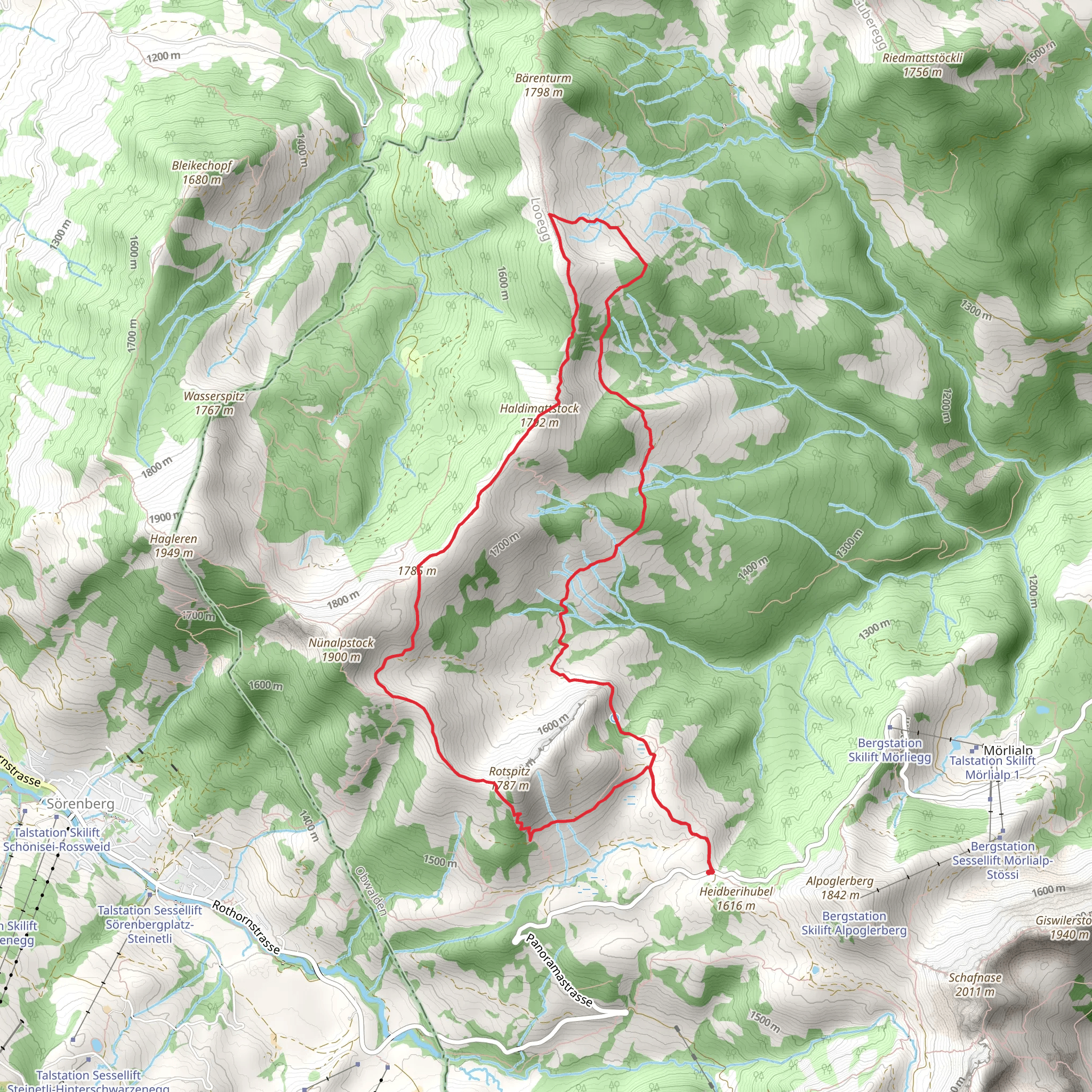 Haldimattstock Circular Trail mobile static map