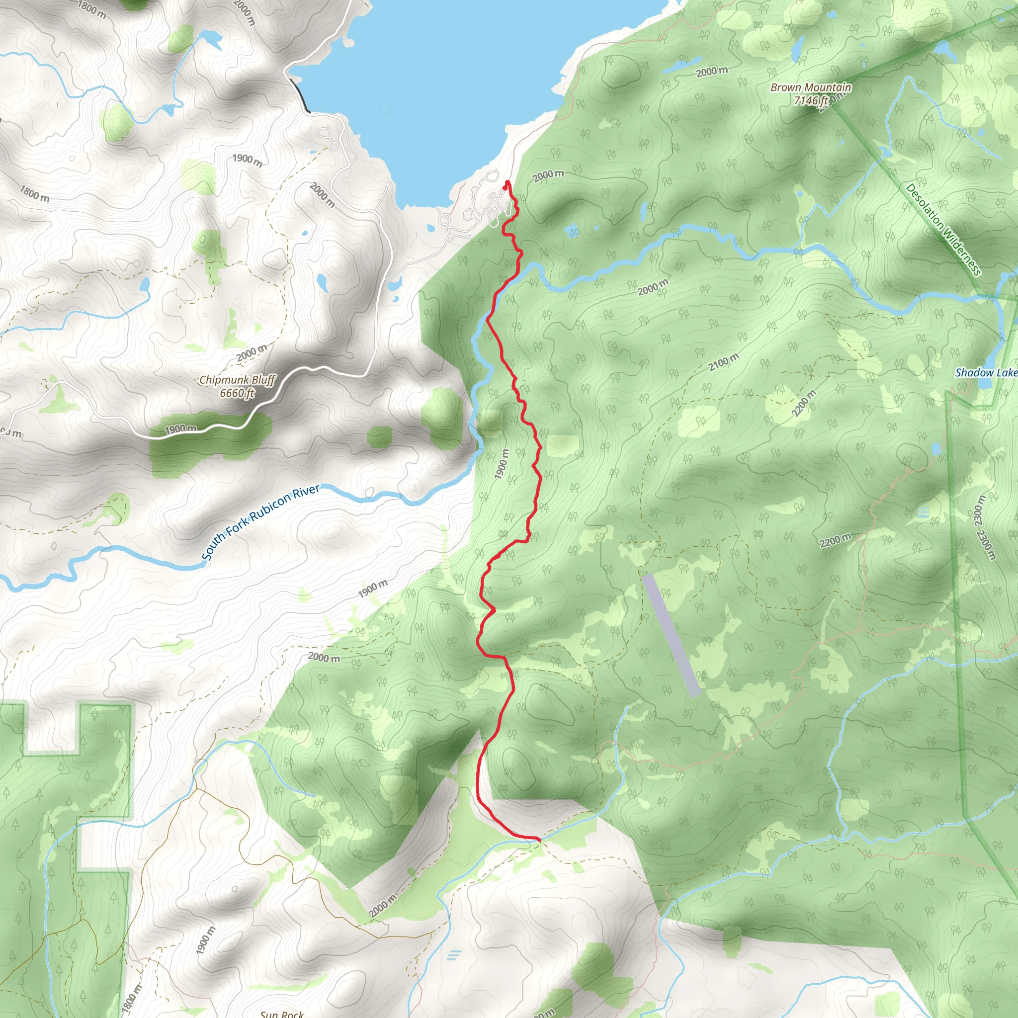 Loon Lake Trail mobile static map