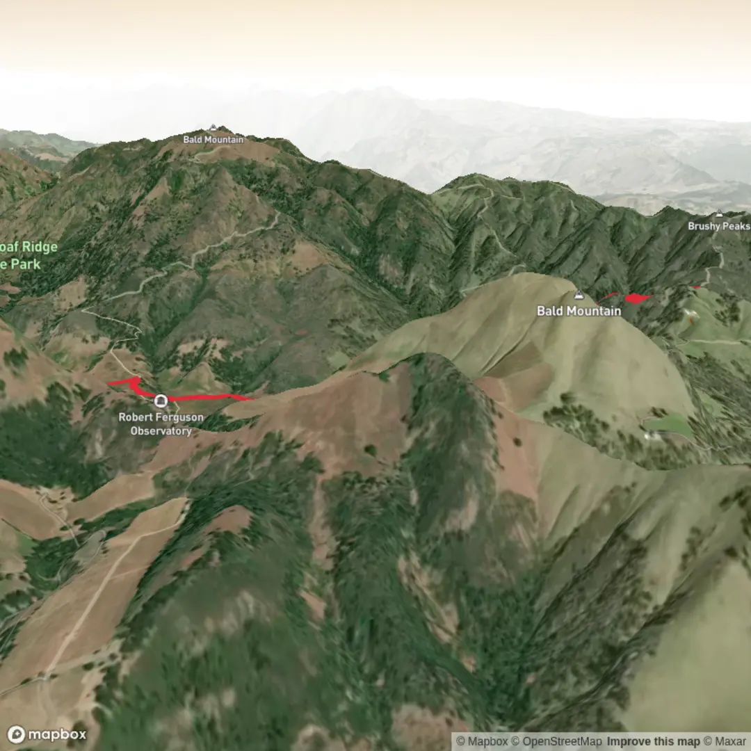 An image depicting the trail test@hiiker.co and its surrounding area.