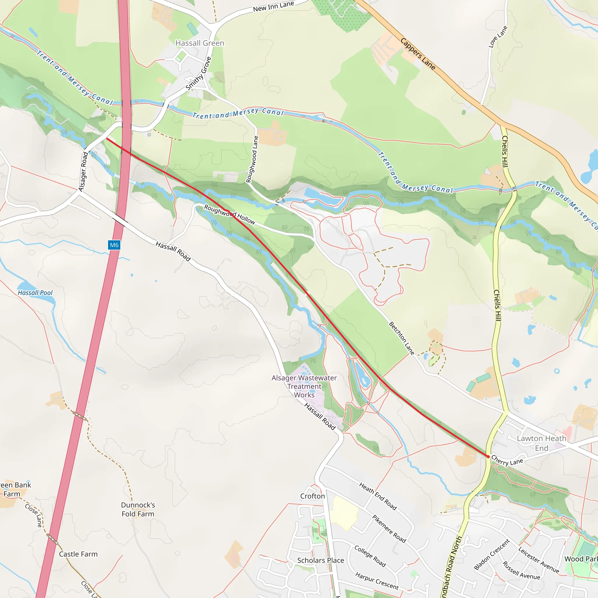 The Salt Line mobile static map