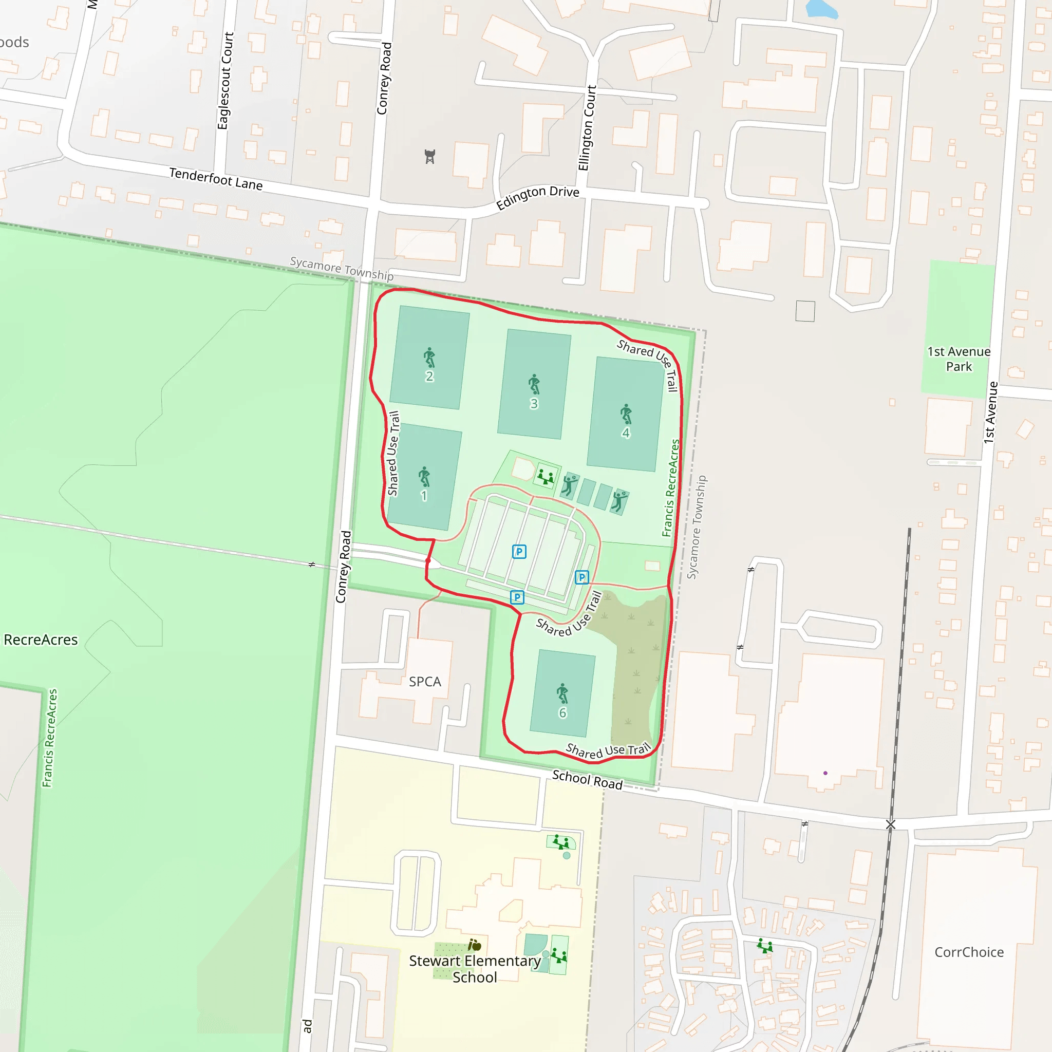Shared Use Loop Trail mobile static map