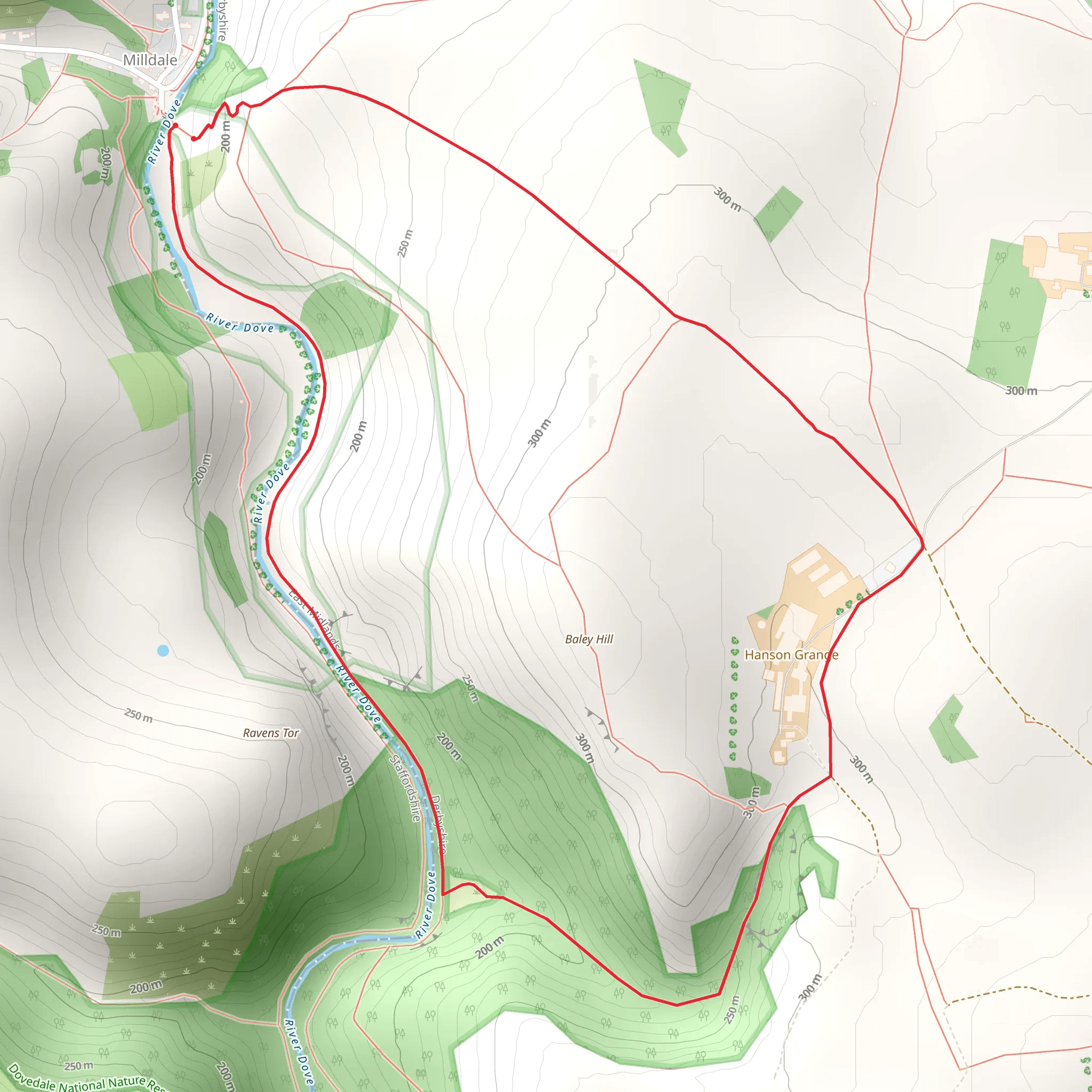 Dove Holes mobile static map