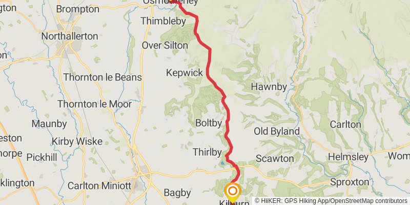 Wild Yorkshire Way stage 22 Map
