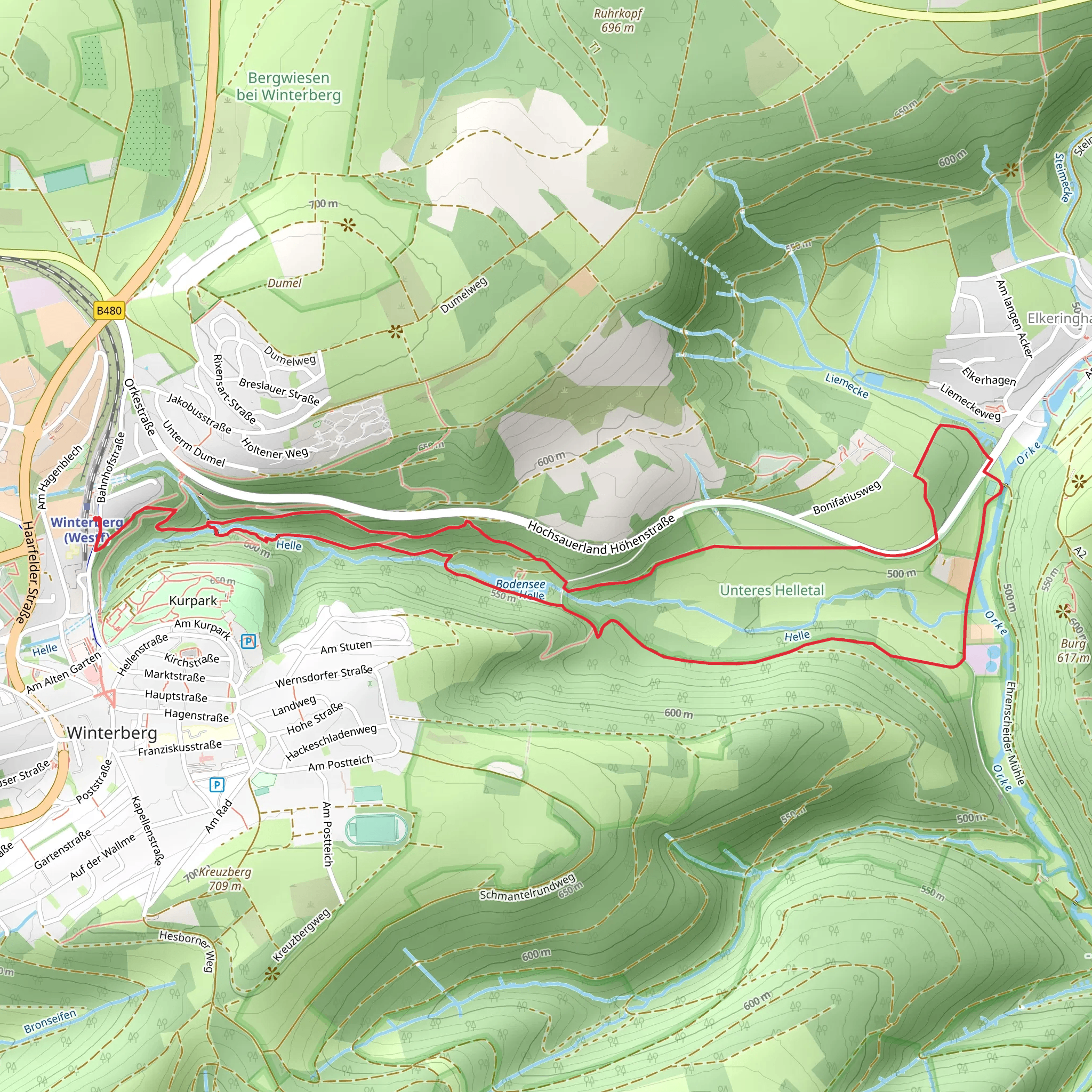 Bodensee Loop via Kurweg mobile static map