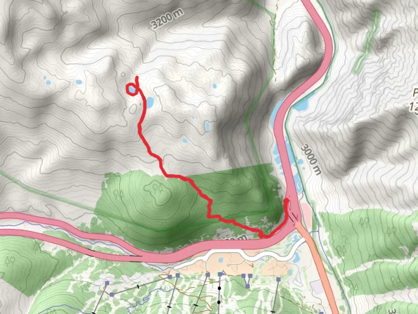 An image depicting the trail Wheeler Lakes Loop via Gore Range Trail and its surrounding area.