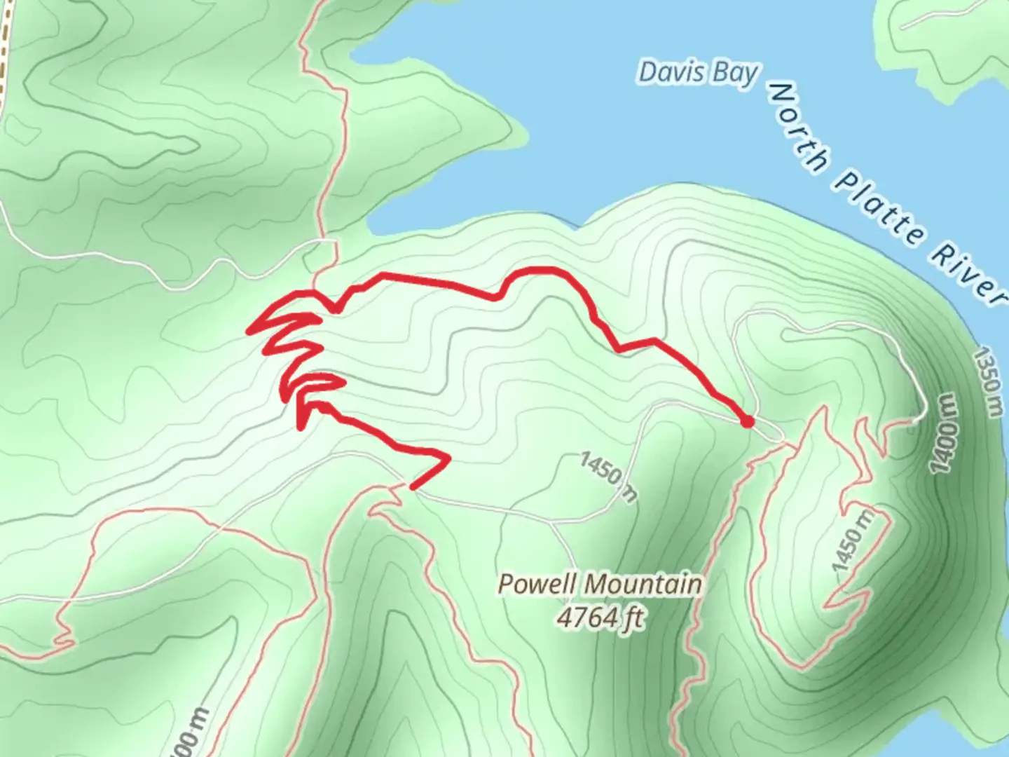 An image depicting the trail Davis Bay Trail and its surrounding area.
