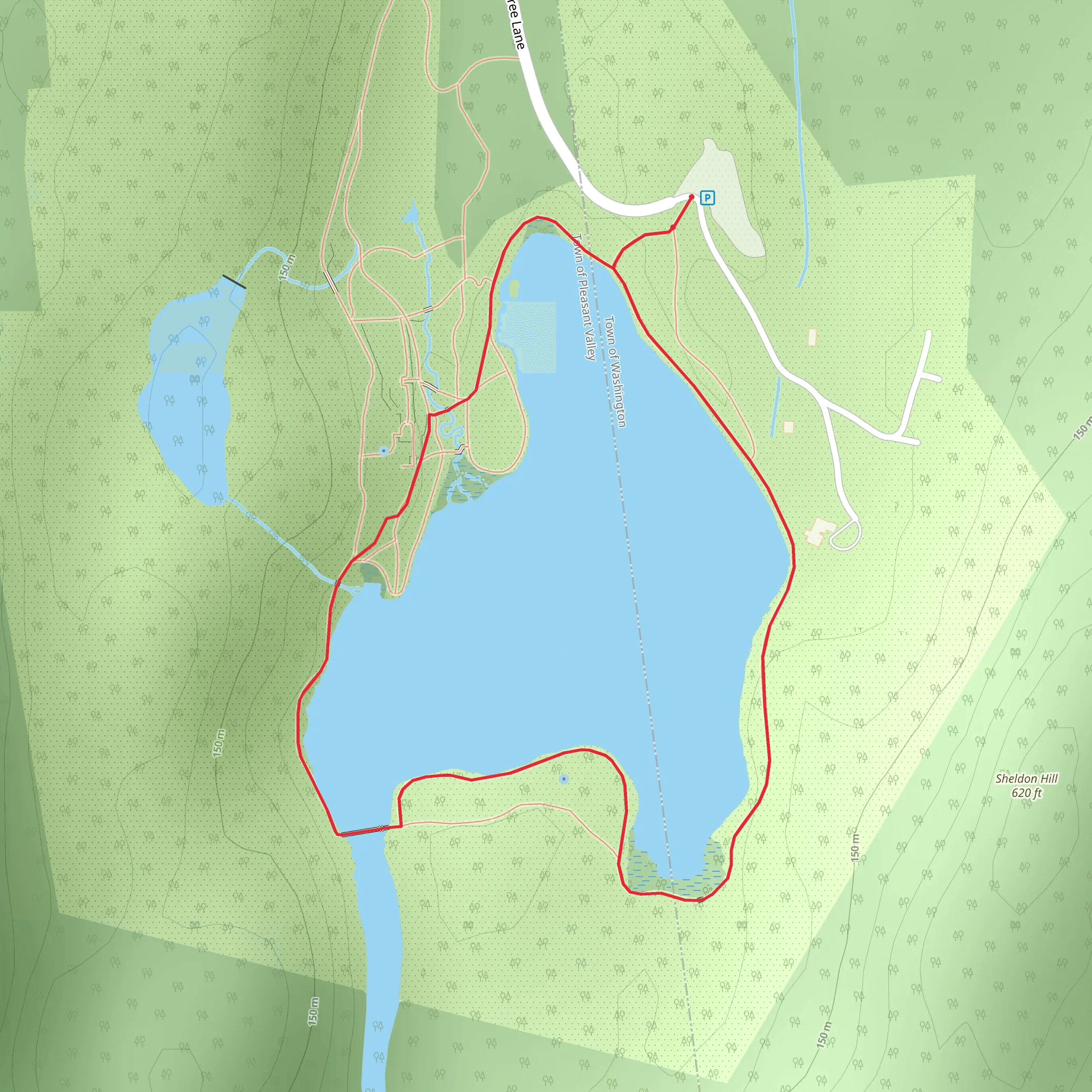 Tyrrel Lake Loop Trail mobile static map