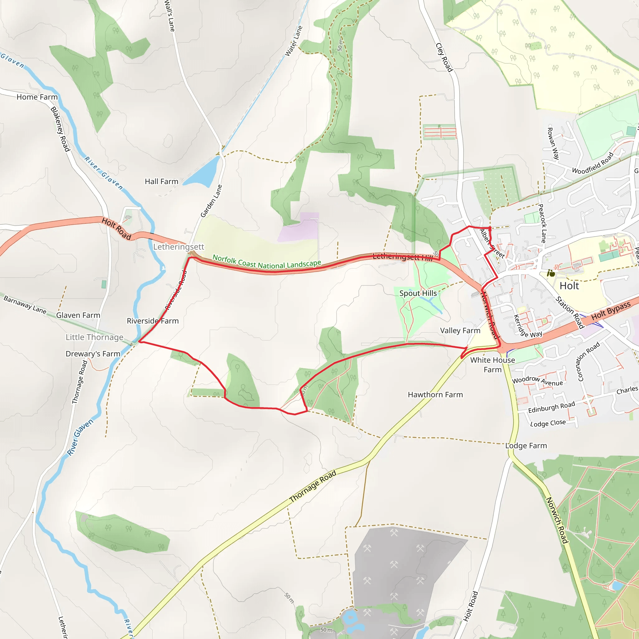 Common Hill Loop mobile static map