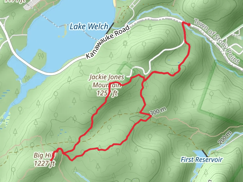 Jackie Jones Mountain and Big Hill via Suffern-Bear Mountain Loop