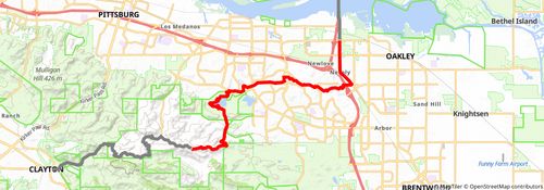 American Discovery Trail South Route stage 395 Map