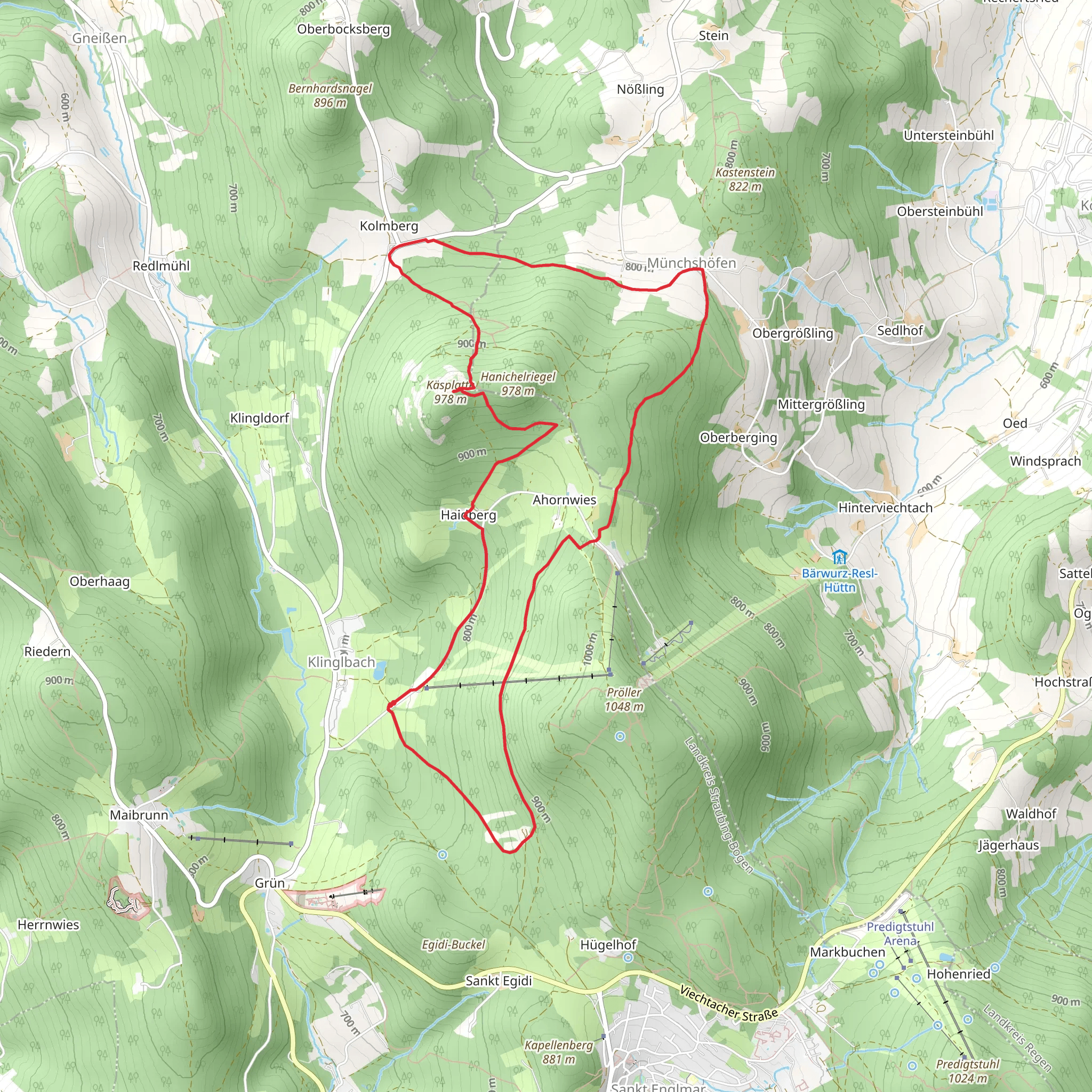 Käsplatte Loop via Wanderweg 16 mobile static map