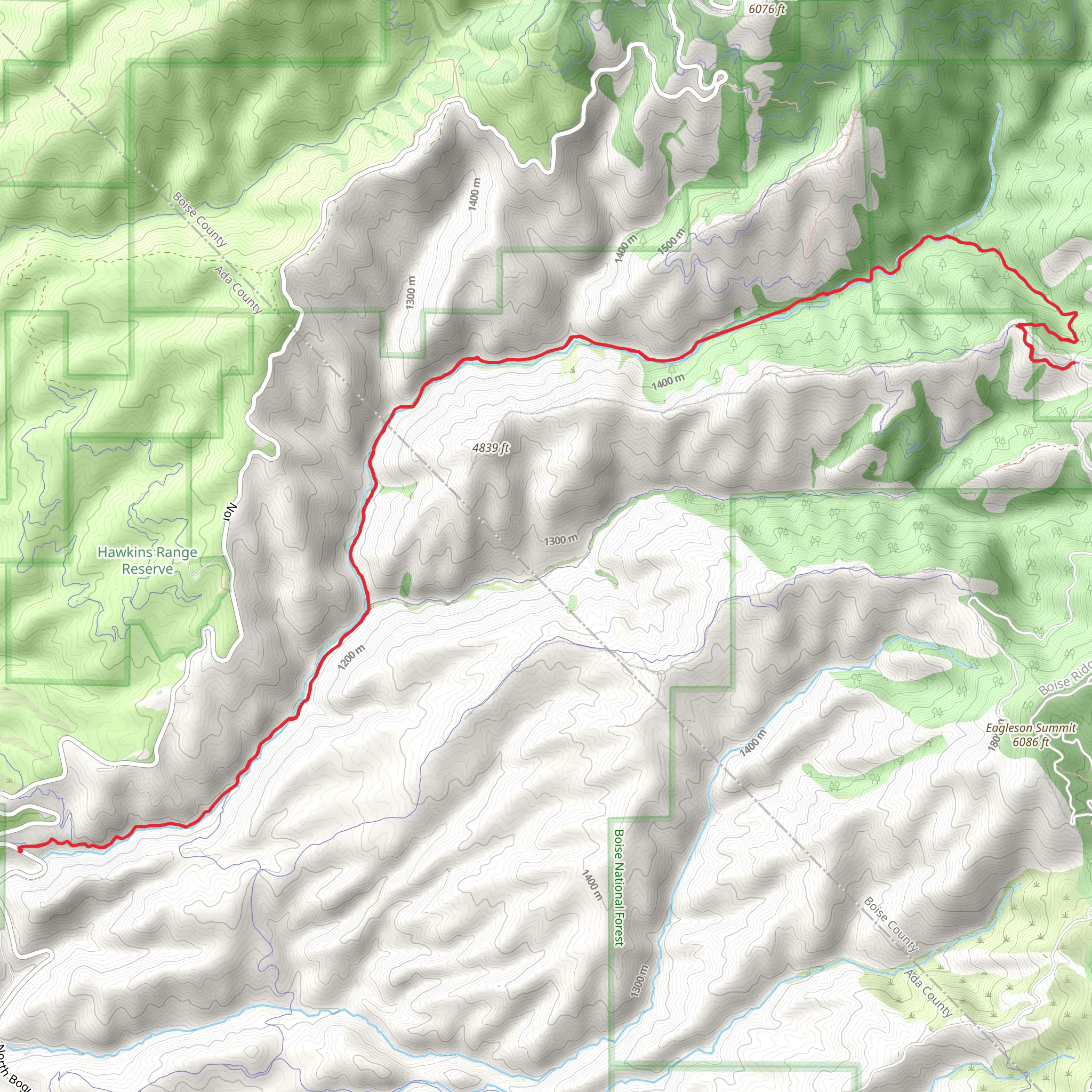 Dry Creek Walk mobile static map