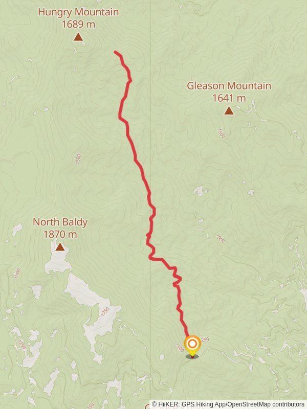 Icy Springs Trail mobile static map