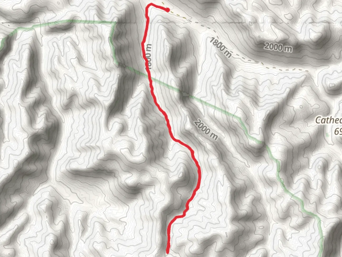 An image depicting the trail Green Canyon Trail and its surrounding area.