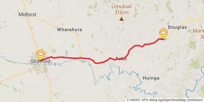 Forgotten World Highway stage 9 Map