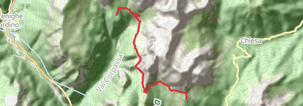 Alta Via 1 stage 8 Map