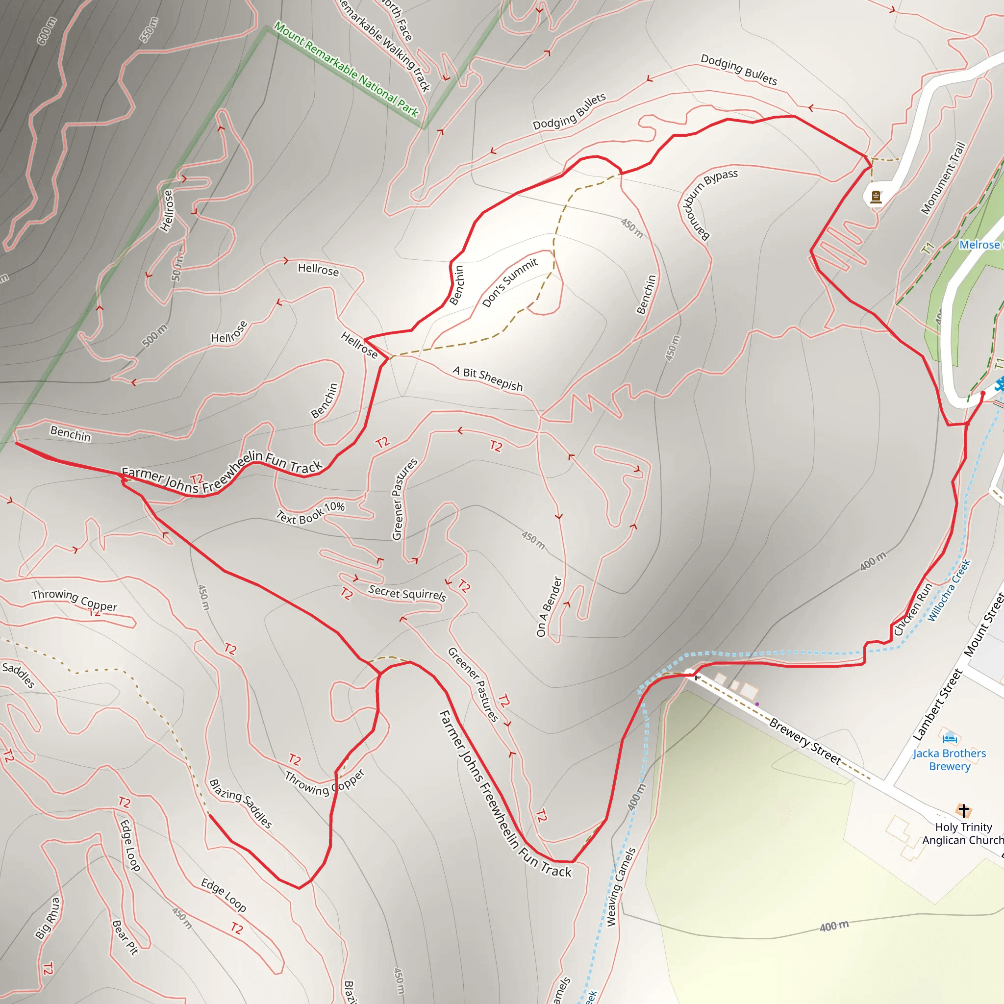 Melrose Nature Hike mobile static map