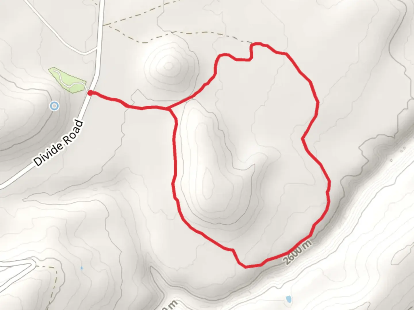 An image depicting the trail Bittle Loop 669 and its surrounding area.