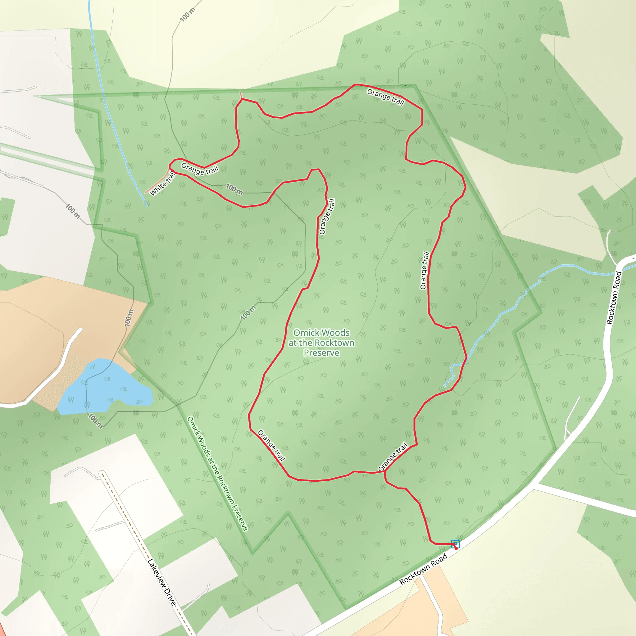Orange Loop Trail mobile static map