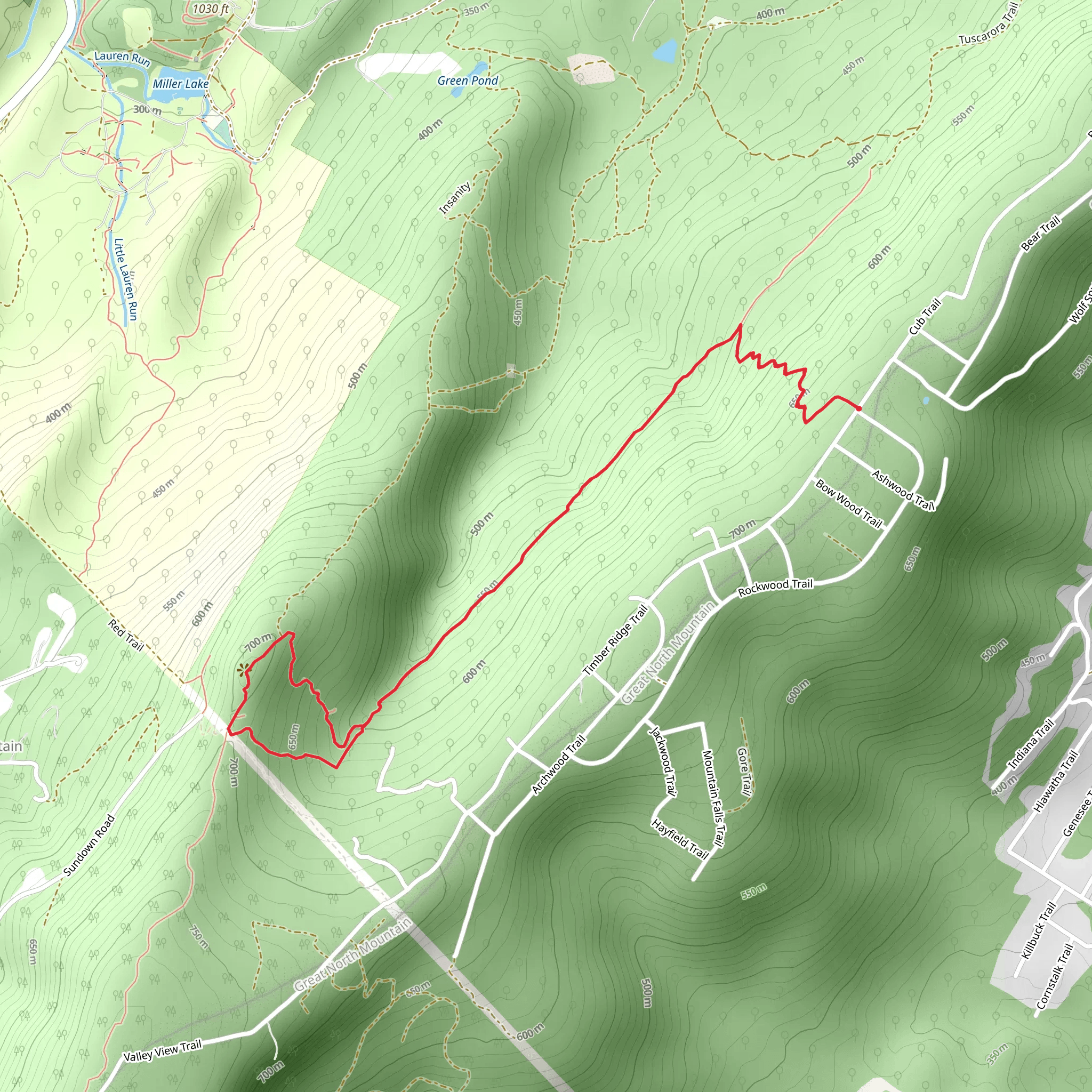 Tuscarora Trail and Frye Path Walk mobile static map
