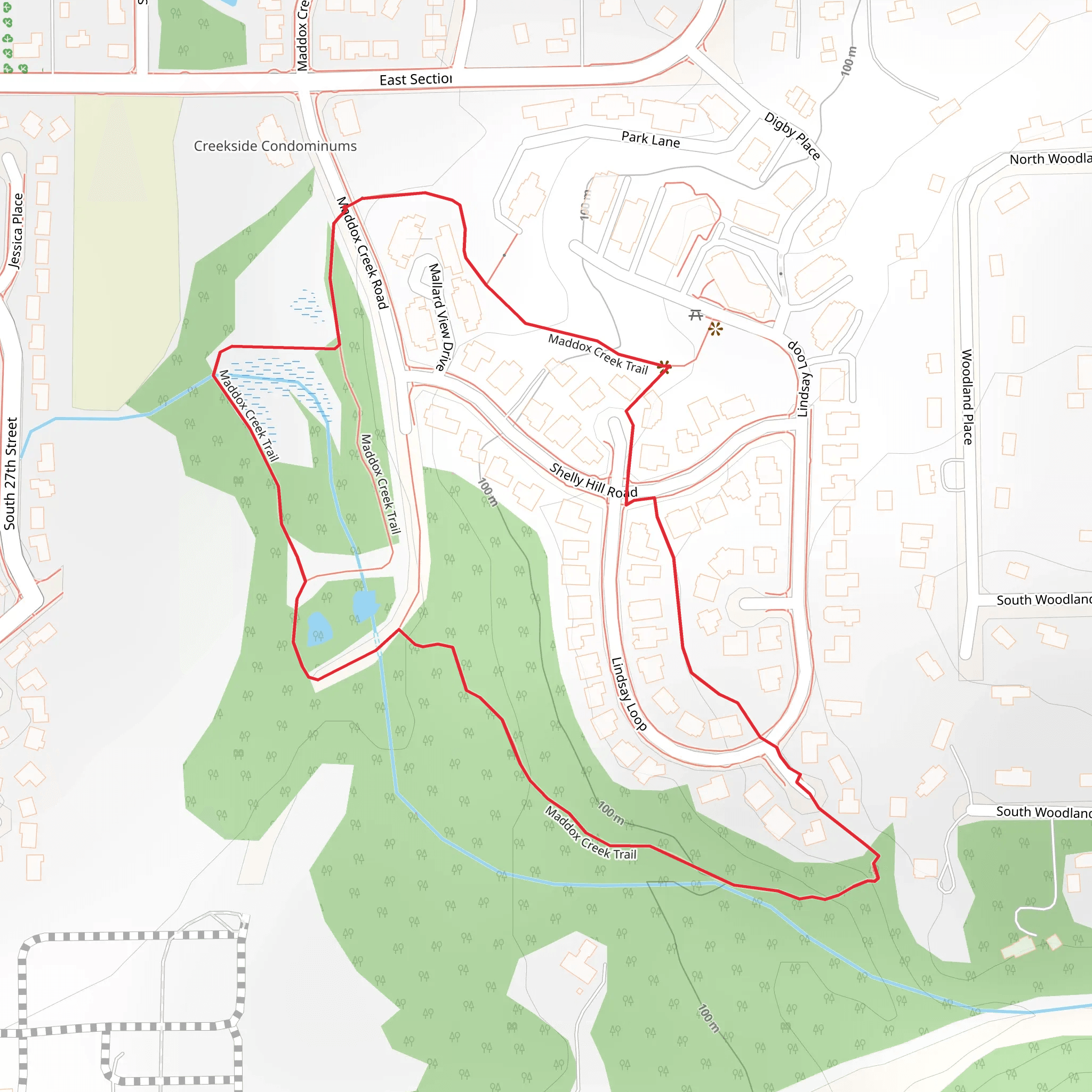 Maddox Creek Loop Trail mobile static map