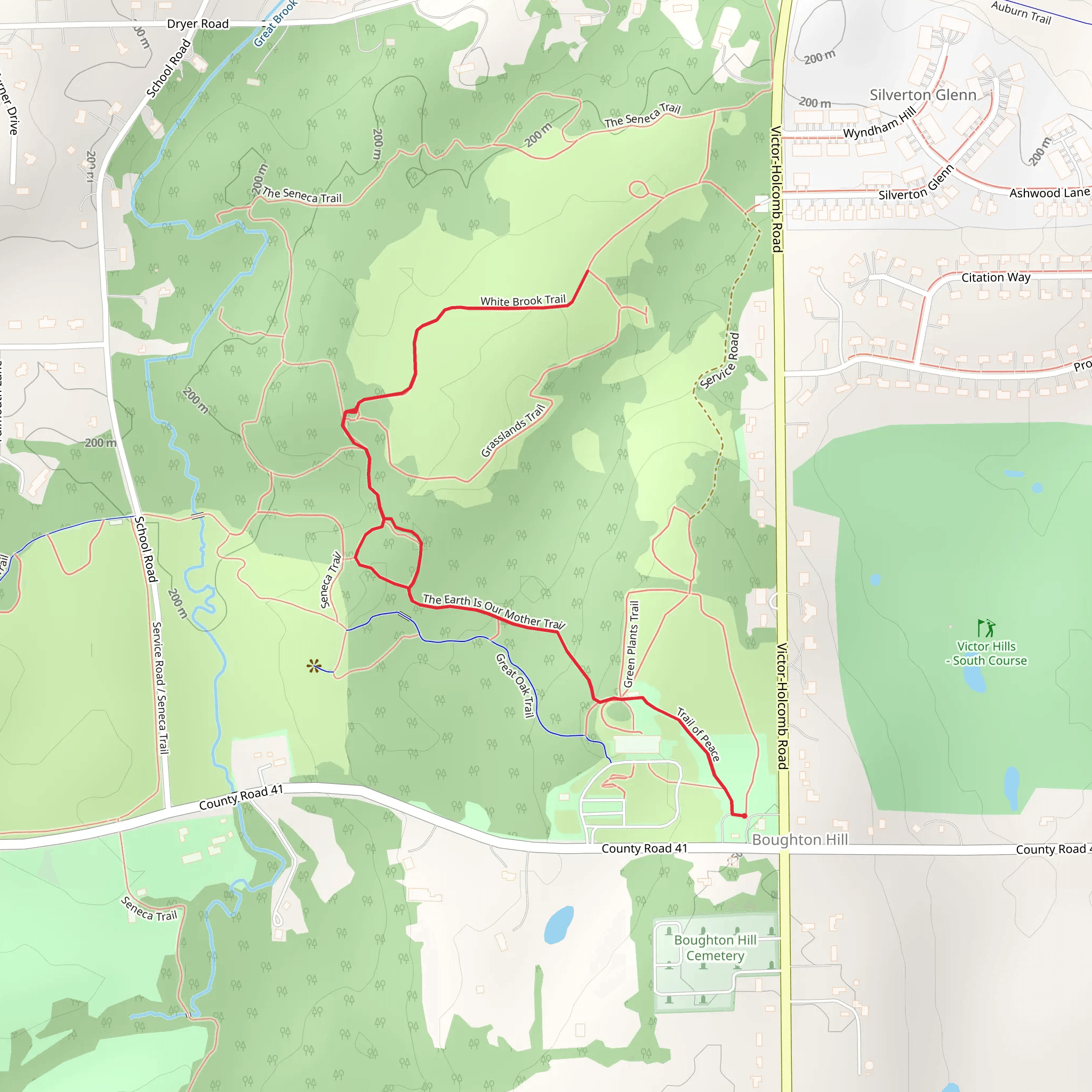 Sweetgrass Fork Trail mobile static map