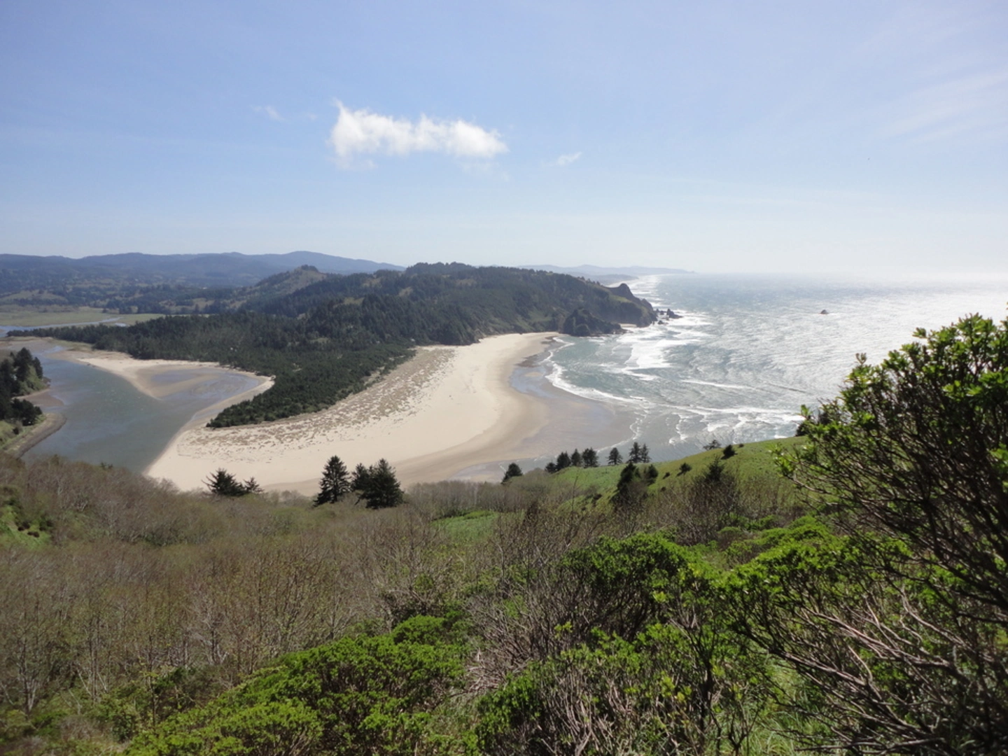 An image depicting the trail Cascade Head Trail and its surrounding area.